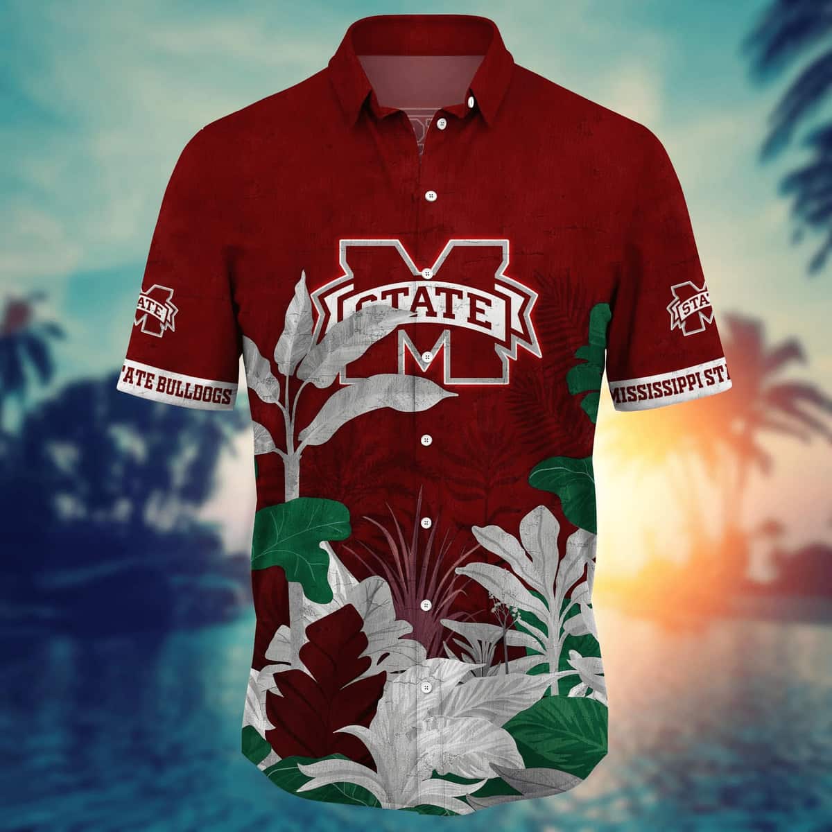 Tropical Aloha NCAA Mississippi State Bulldogs Hawaiian Shirt Gift For Beach Trip