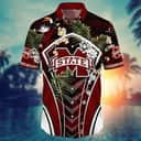 NCAA Mississippi State Bulldogs Hawaiian Shirt Tropical Palm Leaves Beach Lovers Gift