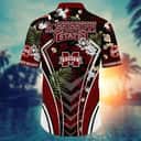NCAA Mississippi State Bulldogs Hawaiian Shirt Tropical Palm Leaves Beach Lovers Gift