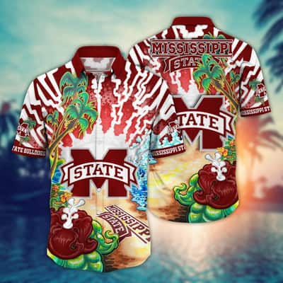 NCAA Mississippi State Bulldogs Hawaiian Shirt Summer Vacation Gift NCAA Mississippi State Bulldogs Hawaiian Shirt Summer Vacation Gift