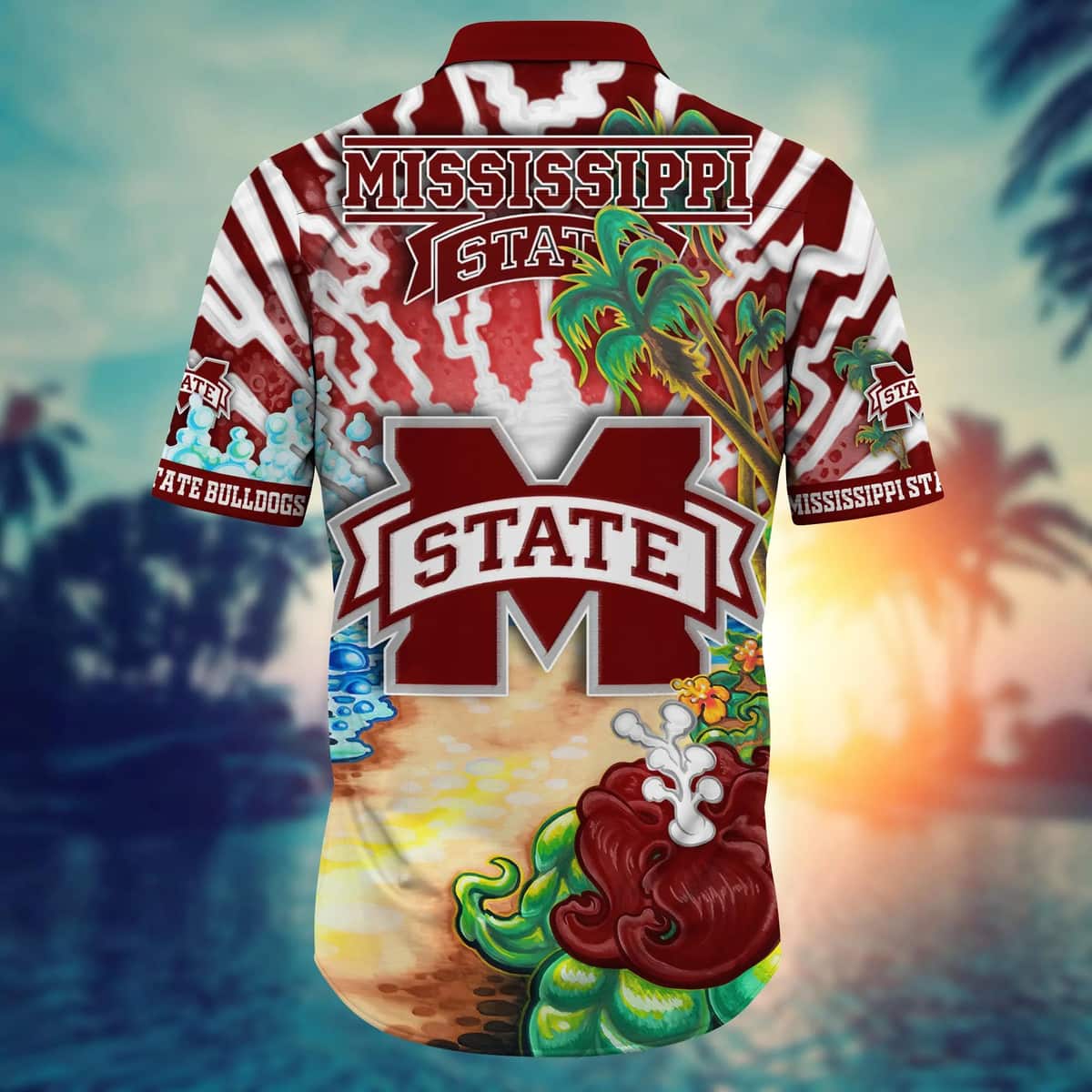 NCAA Mississippi State Bulldogs Hawaiian Shirt Summer Vacation Gift NCAA Mississippi State Bulldogs Hawaiian Shirt Summer Vacation Gift