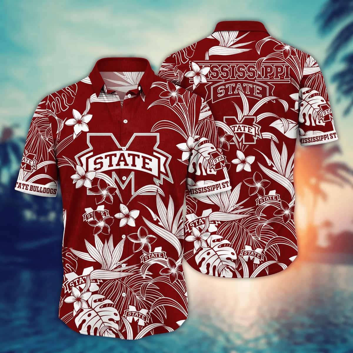 NCAA Mississippi State Bulldogs Hawaiian Shirt Practical Beach Gift NCAA Mississippi State Bulldogs Hawaiian Shirt Practical Beach Gift