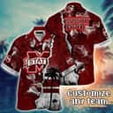 Vintage Aloha NCAA Mississippi State Bulldogs Hawaiian Shirt Custom Name Beach Gift For Dad