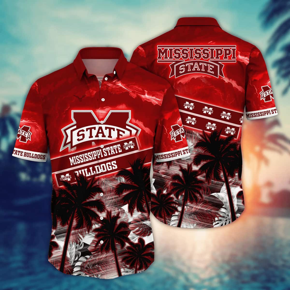 Vintage Aloha NCAA Mississippi State Bulldogs Hawaiian Shirt Beach Gift For Friend Vintage Aloha NCAA Mississippi State Bulldogs Hawaiian Shirt Beach Gift For Friend