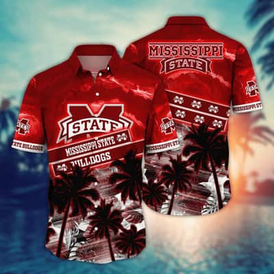 Vintage Aloha NCAA Mississippi State Bulldogs Hawaiian Shirt Beach Gift For Friend