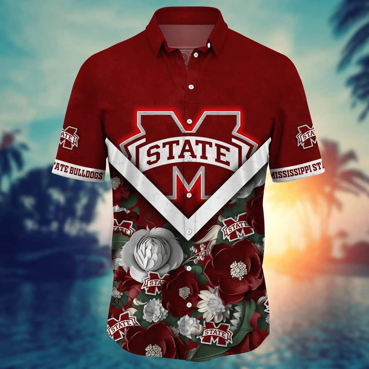 NCAA Mississippi State Bulldogs Hawaiian Shirt Practical Beach Gift For Him