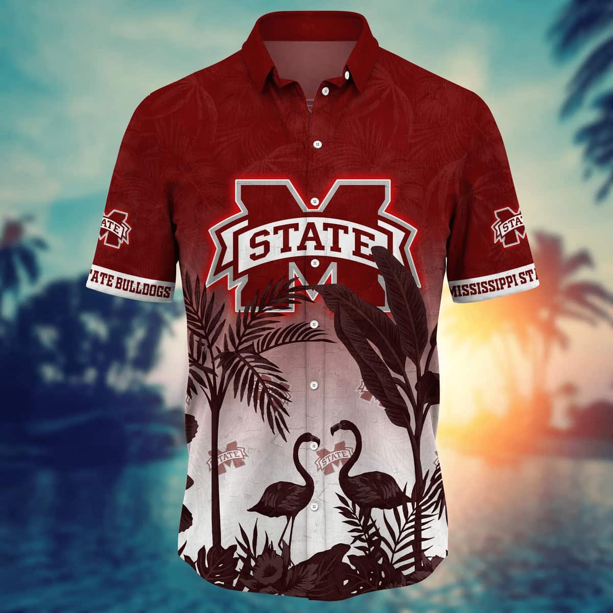 Vintage Aloha NCAA Mississippi State Bulldogs Hawaiian Shirt Trendy Summer Gift