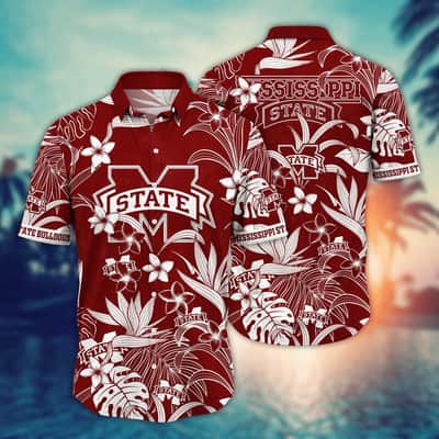 Tropical Aloha NCAA Mississippi State Bulldogs Hawaiian Shirt Beach Gift For Friend