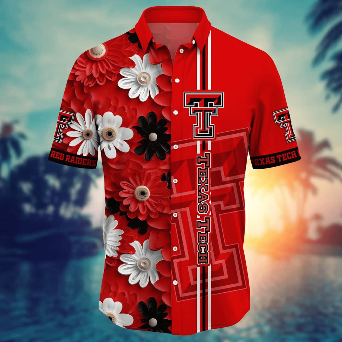 Texas Tech Red Raiders NCAA Hawaiian Shirt Gift For Beach Lovers Texas Tech Red Raiders NCAA Hawaiian Shirt Gift For Beach Lovers