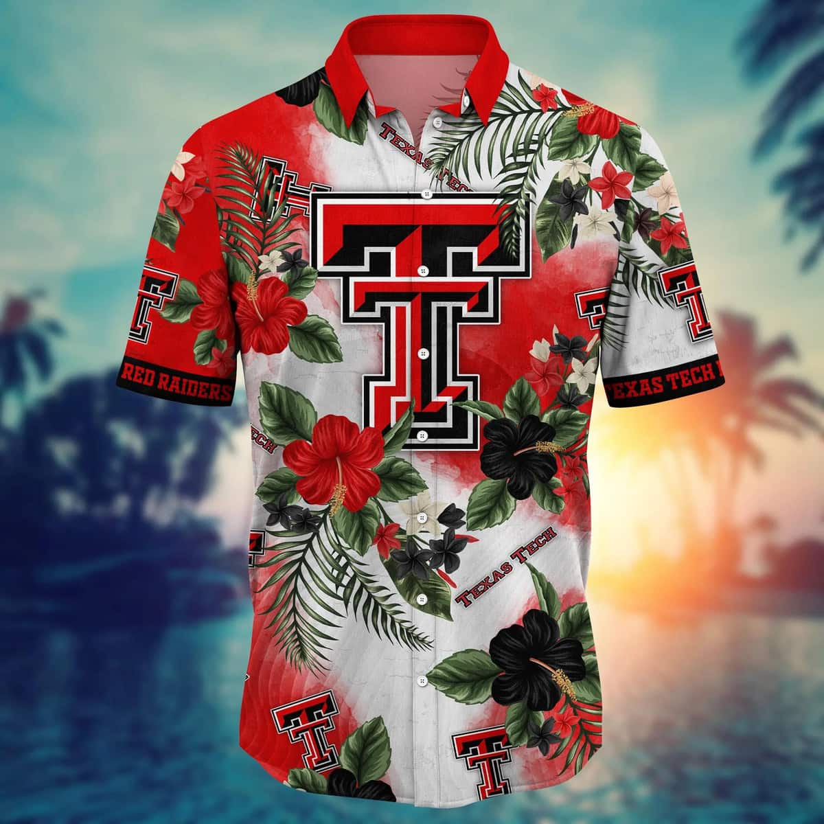 Texas Tech Red Raiders NCAA Hawaiian Shirt Trendy Summer Gift Texas Tech Red Raiders NCAA Hawaiian Shirt Trendy Summer Gift