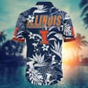 Illinois Fighting Illini NCAA Hawaiian Shirt Summer Beach Gift Illinois Fighting Illini NCAA Hawaiian Shirt Summer Beach Gift