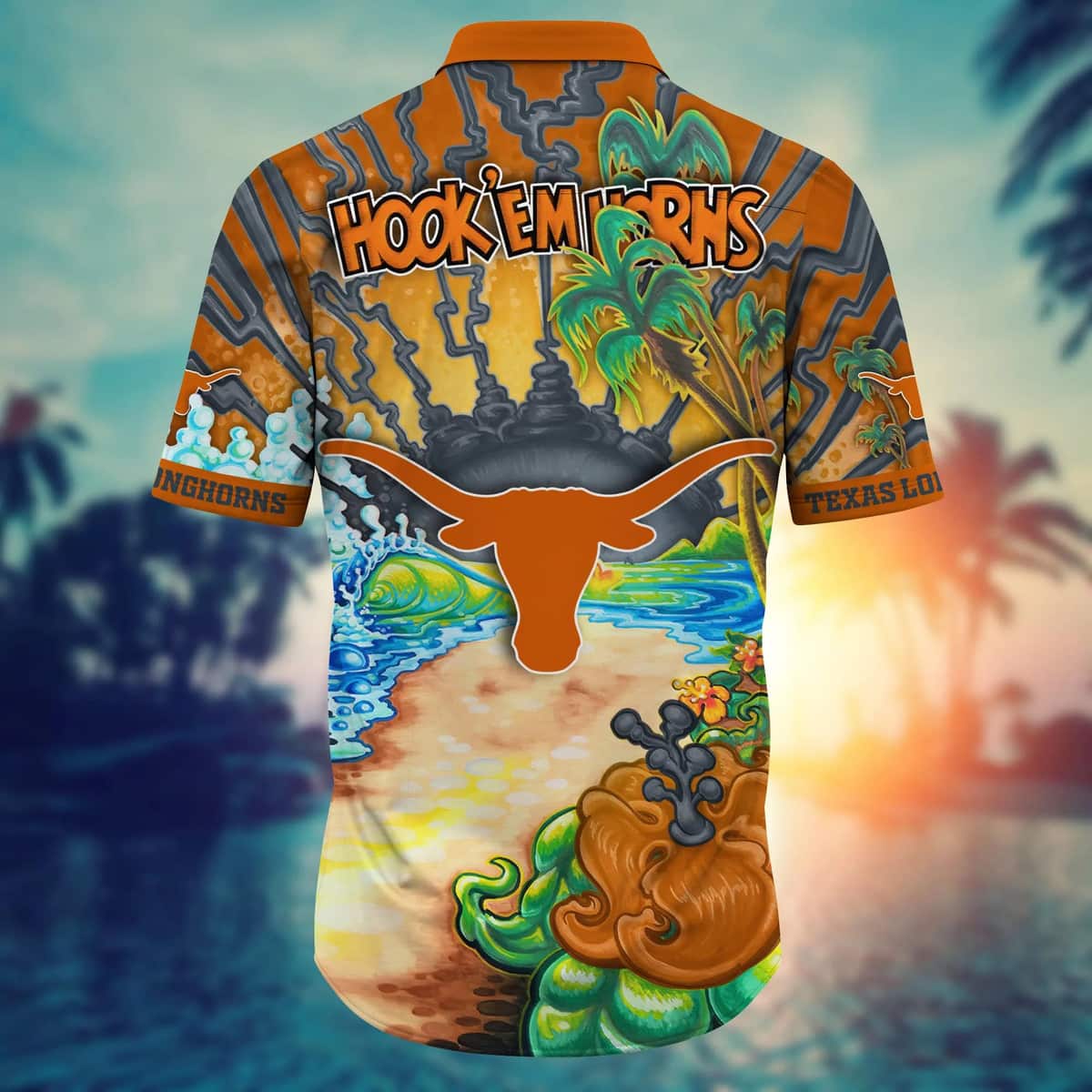 Texas Longhorns NCAA Hawaiian Shirt Gift For Beach Vacation Texas Longhorns NCAA Hawaiian Shirt Gift For Beach Vacation