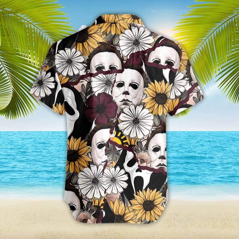 Halloween Aloha Michael Myers Hawaiian Shirt Gift for Horror Movie Lovers Halloween Aloha Michael Myers Hawaiian Shirt Gift for Horror Movie Lovers