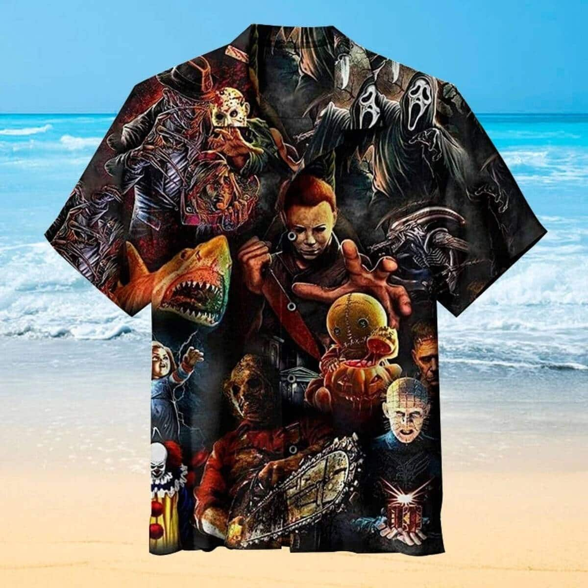 Halloween Michael Myers Hawaiian Shirt Gift for Horror Movie Lovers