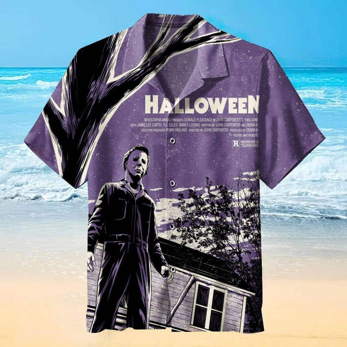 Michael Myers Hawaiian Shirt John Carpenter's Gift for Horror Movie Fans