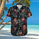 Freddy Krueger Hawaiian Shirt Palm Leaves Pattern Gift for Horror Movie Fans Freddy Krueger Hawaiian Shirt Palm Leaves Pattern Gift for Horror Movie Fans