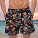 Beach Aloha Freddy Krueger Hawaiian Shirt Palm Leaves Pattern Gift for Horror Movie Fans Beach Aloha Freddy Krueger Hawaiian Shirt Palm Leaves Pattern Gift for Horror Movie Fans