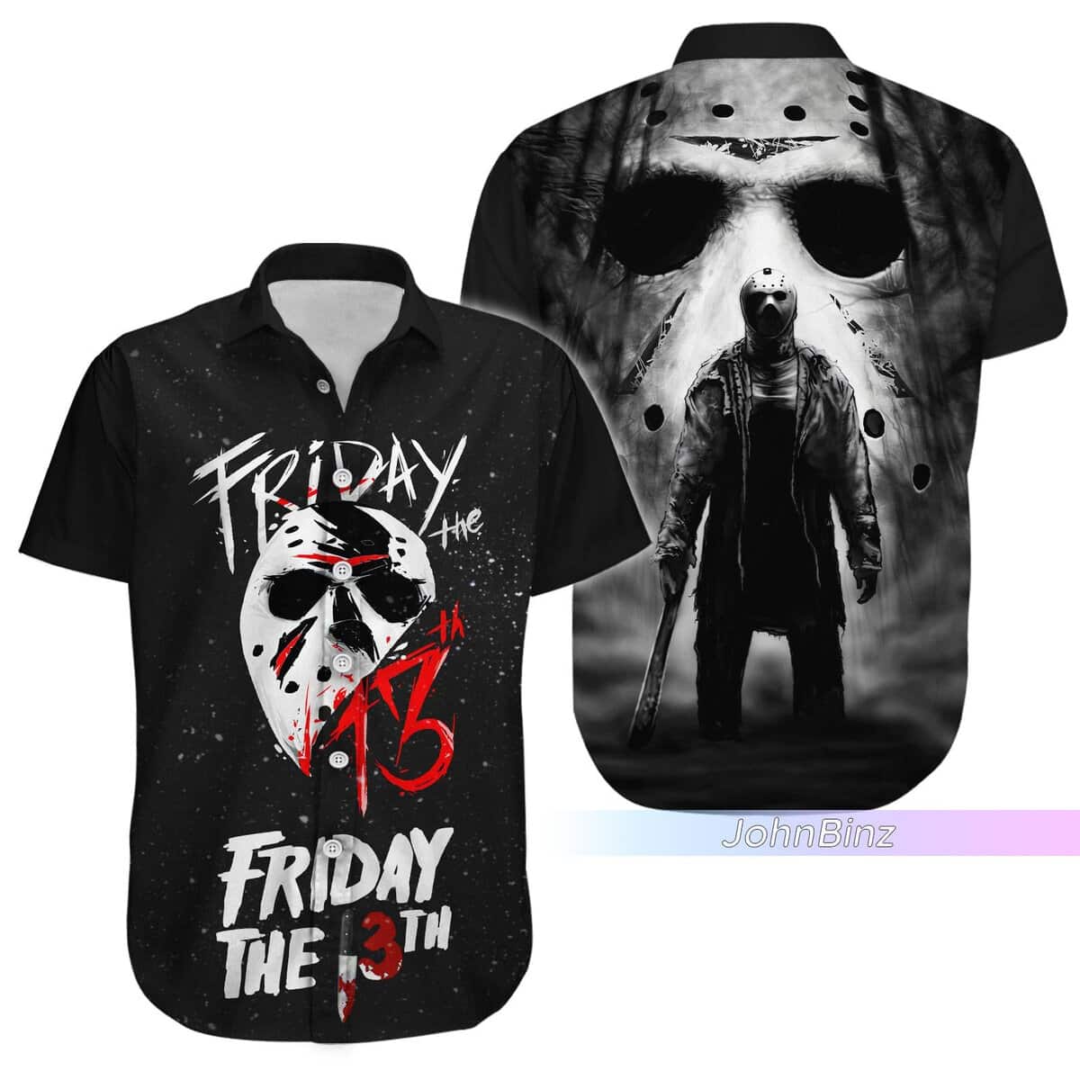 Jason Voorhees Hawaiian Shirt Friday The 13th Gift For Horror Movie Fans Jason Voorhees Hawaiian Shirt Friday The 13th Gift For Horror Movie Fans