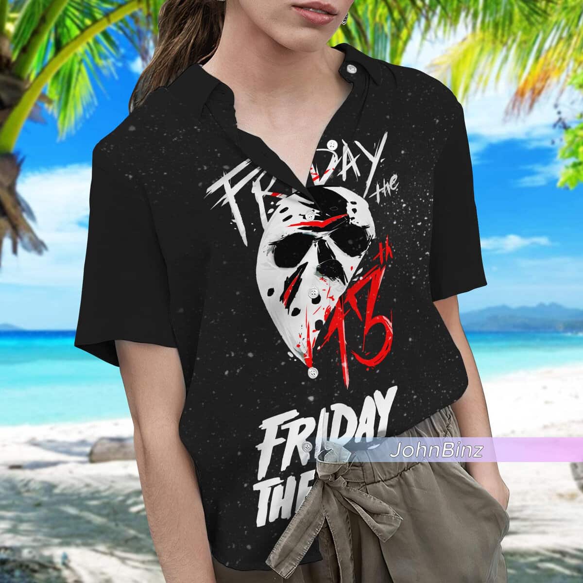 Jason Voorhees Hawaiian Shirt Friday The 13th Gift For Horror Movie Fans Jason Voorhees Hawaiian Shirt Friday The 13th Gift For Horror Movie Fans