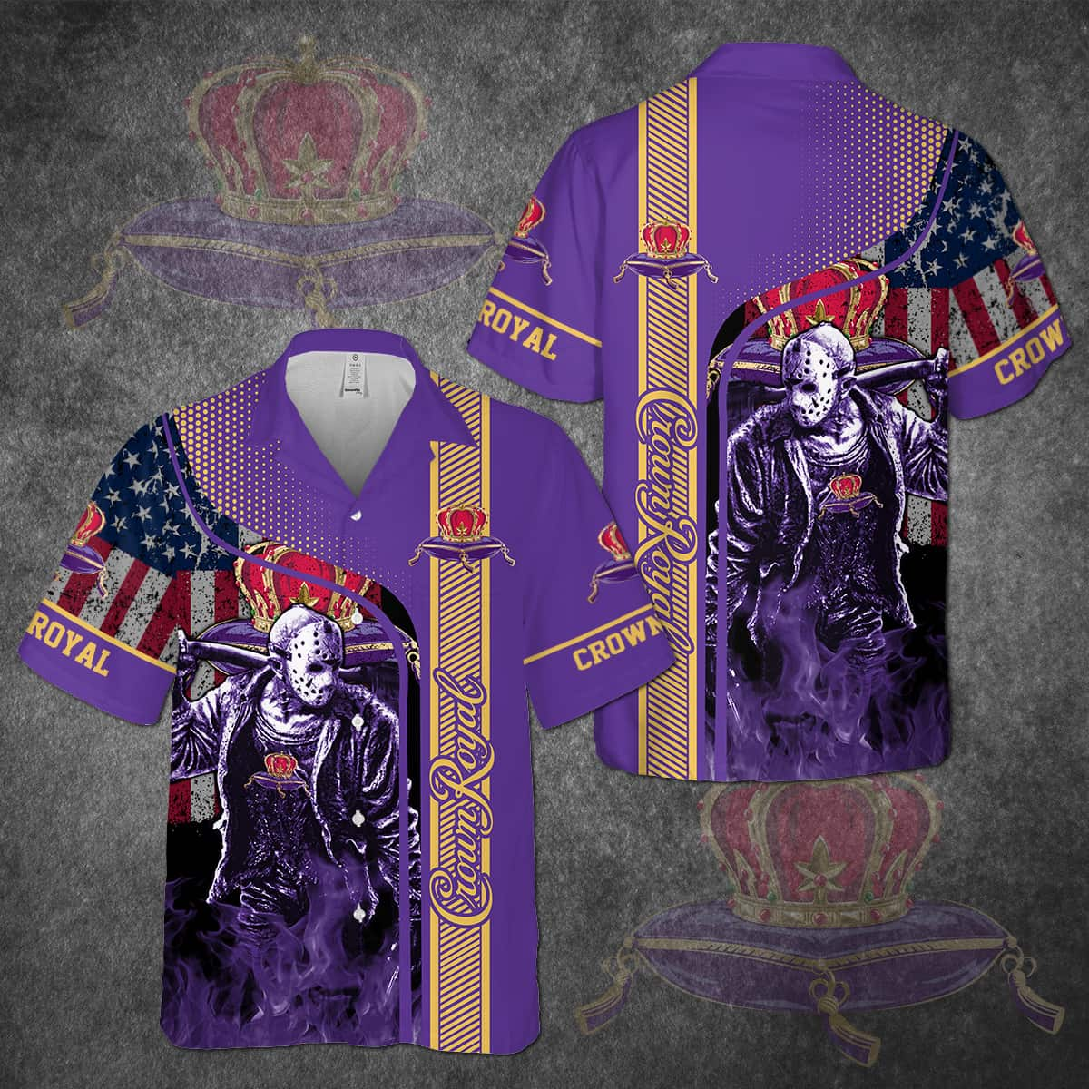 Crown Royal Jason Voorhees Hawaiian Shirt Gift For Whisky Lovers