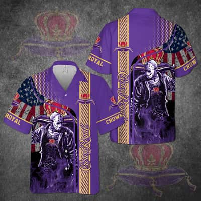 Crown Royal Jason Voorhees Hawaiian Shirt Gift For Whisky Lovers Crown Royal Jason Voorhees Hawaiian Shirt Gift For Whisky Lovers