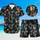 Jason Voorhees Hawaiian Shirt Palm Leaves Pattern Gift For Horror Movie Fans Jason Voorhees Hawaiian Shirt Palm Leaves Pattern Gift For Horror Movie Fans