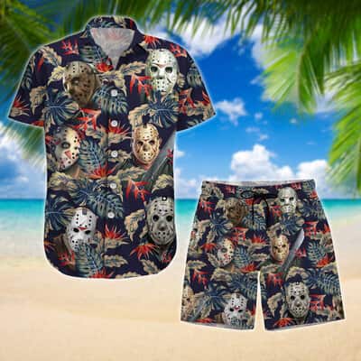 Tropical Aloha Jason Voorhees Hawaiian Shirt Gift For Horror Film Lovers