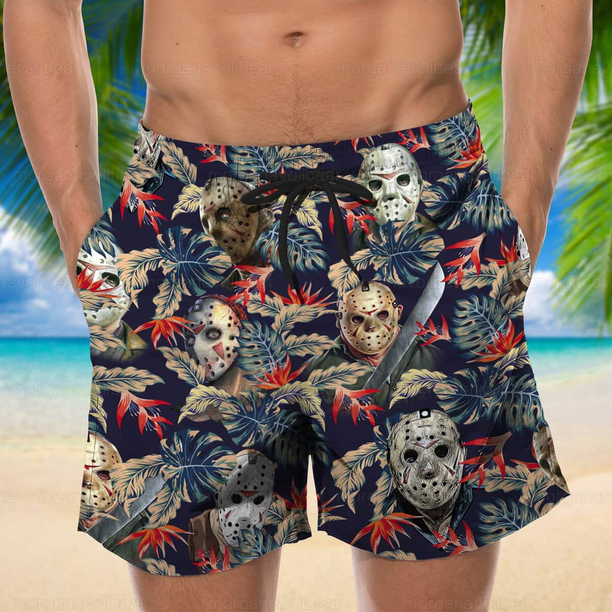 Tropical Aloha Jason Voorhees Hawaiian Shirt Gift For Horror Film Lovers Tropical Aloha Jason Voorhees Hawaiian Shirt Gift For Horror Film Lovers