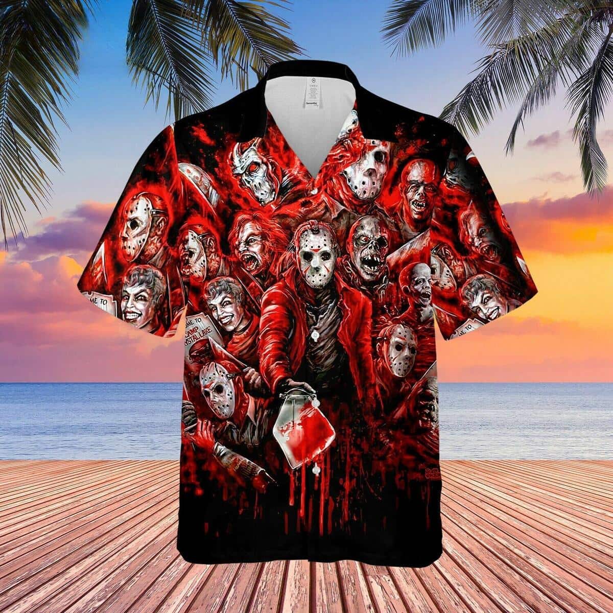 Jason Voorhees Hawaiian Shirt Friday The 13th Gift For Him Jason Voorhees Hawaiian Shirt Friday The 13th Gift For Him
