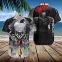 Pennywise With Red Balloon Hawaiian Shirt Gift for Horror Movie Fans Pennywise With Red Balloon Hawaiian Shirt Gift for Horror Movie Fans