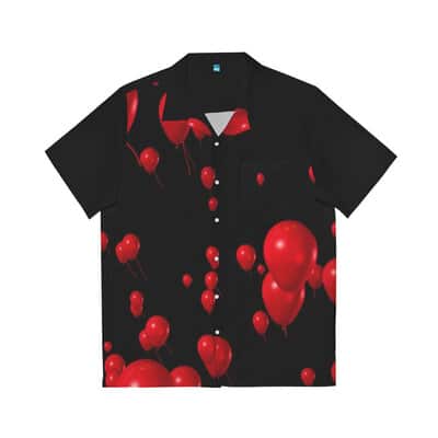 Pennywise Balloon Hawaiian Shirt IT Movie Gift For Horror Film Lovers Pennywise Balloon Hawaiian Shirt IT Movie Gift For Horror Film Lovers