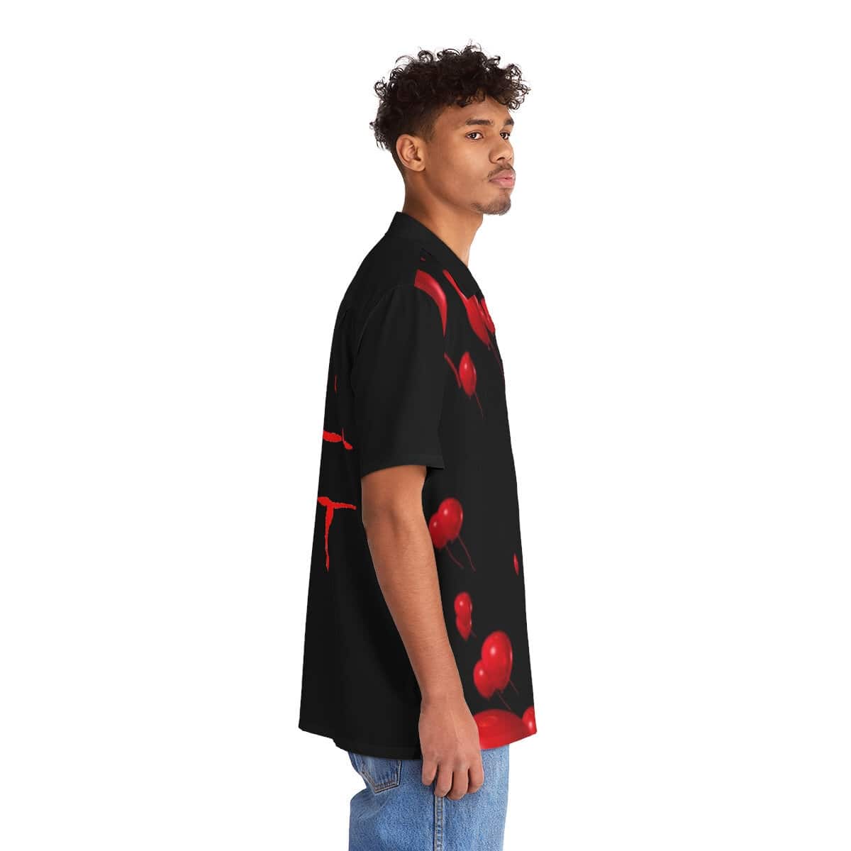 Pennywise Balloon Hawaiian Shirt IT Movie Gift For Horror Film Lovers Pennywise Balloon Hawaiian Shirt IT Movie Gift For Horror Film Lovers