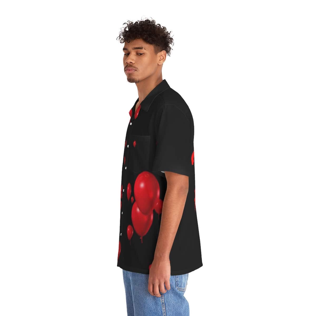 Pennywise Balloon Hawaiian Shirt IT Movie Gift For Horror Film Lovers Pennywise Balloon Hawaiian Shirt IT Movie Gift For Horror Film Lovers