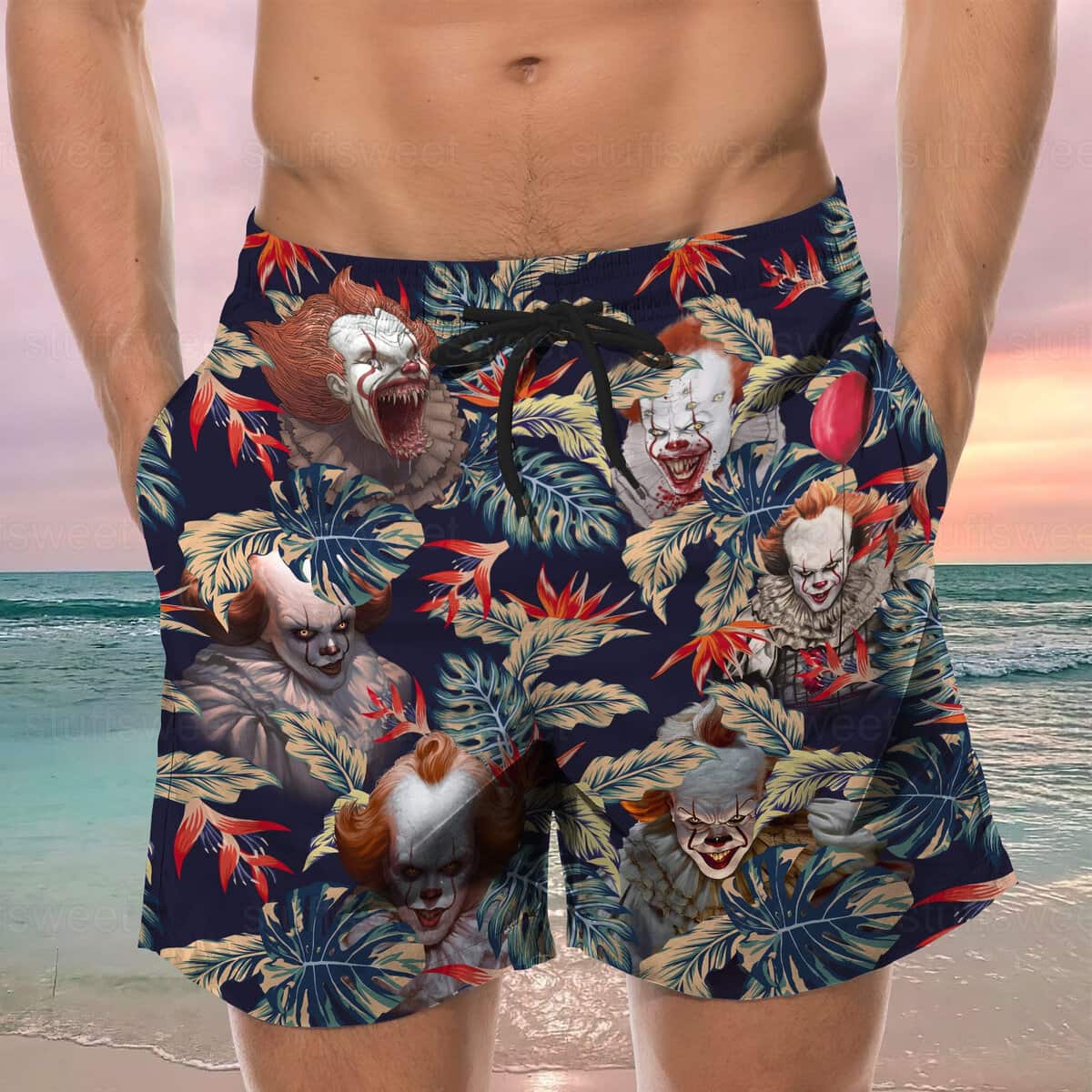 Pennywise Hawaiian Shirt IT Movie Gift For Horror Film Lovers Pennywise Hawaiian Shirt IT Movie Gift For Horror Film Lovers