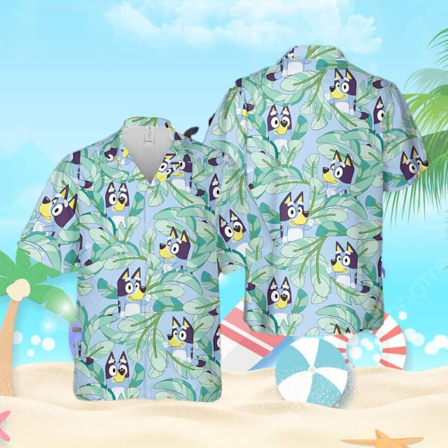 Tropical Aloha Bluey Hawaiian Shirt Gift For Beach Lovers