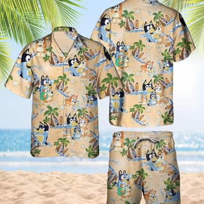 Beach Aloha Bluey Hawaiian Shirt Trendy Summer Gift Beach Aloha Bluey Hawaiian Shirt Trendy Summer Gift