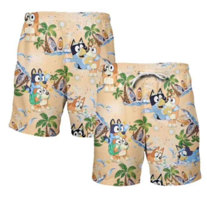 Beach Aloha Bluey Hawaiian Shirt Trendy Summer Gift Beach Aloha Bluey Hawaiian Shirt Trendy Summer Gift