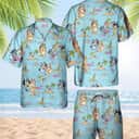 Beach Aloha Bluey Hawaiian Shirt Gift For Summer Holiday Beach Aloha Bluey Hawaiian Shirt Gift For Summer Holiday