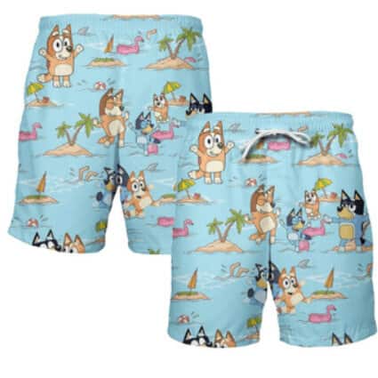 Beach Aloha Bluey Hawaiian Shirt Gift For Summer Holiday Beach Aloha Bluey Hawaiian Shirt Gift For Summer Holiday