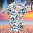 Beach Aloha Bluey Hawaiian Shirt Palm Tree For Summer Lovers Beach Aloha Bluey Hawaiian Shirt Palm Tree For Summer Lovers