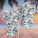Beach Aloha Bluey Hawaiian Shirt Palm Tree For Summer Lovers