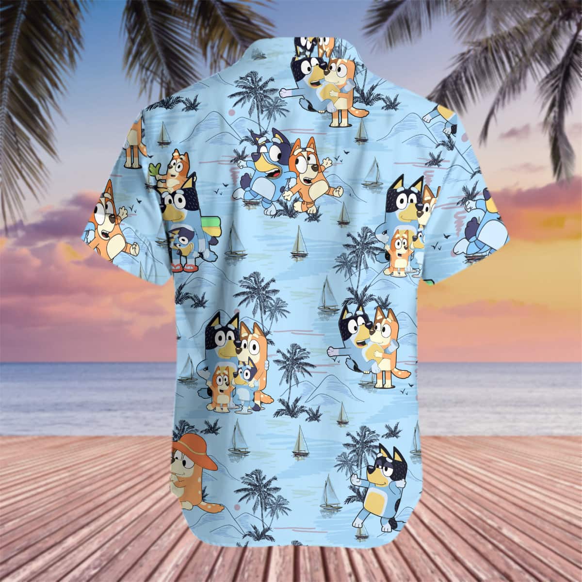 Beach Aloha Bluey Hawaiian Shirt Summer Gift For Friend Beach Aloha Bluey Hawaiian Shirt Summer Gift For Friend