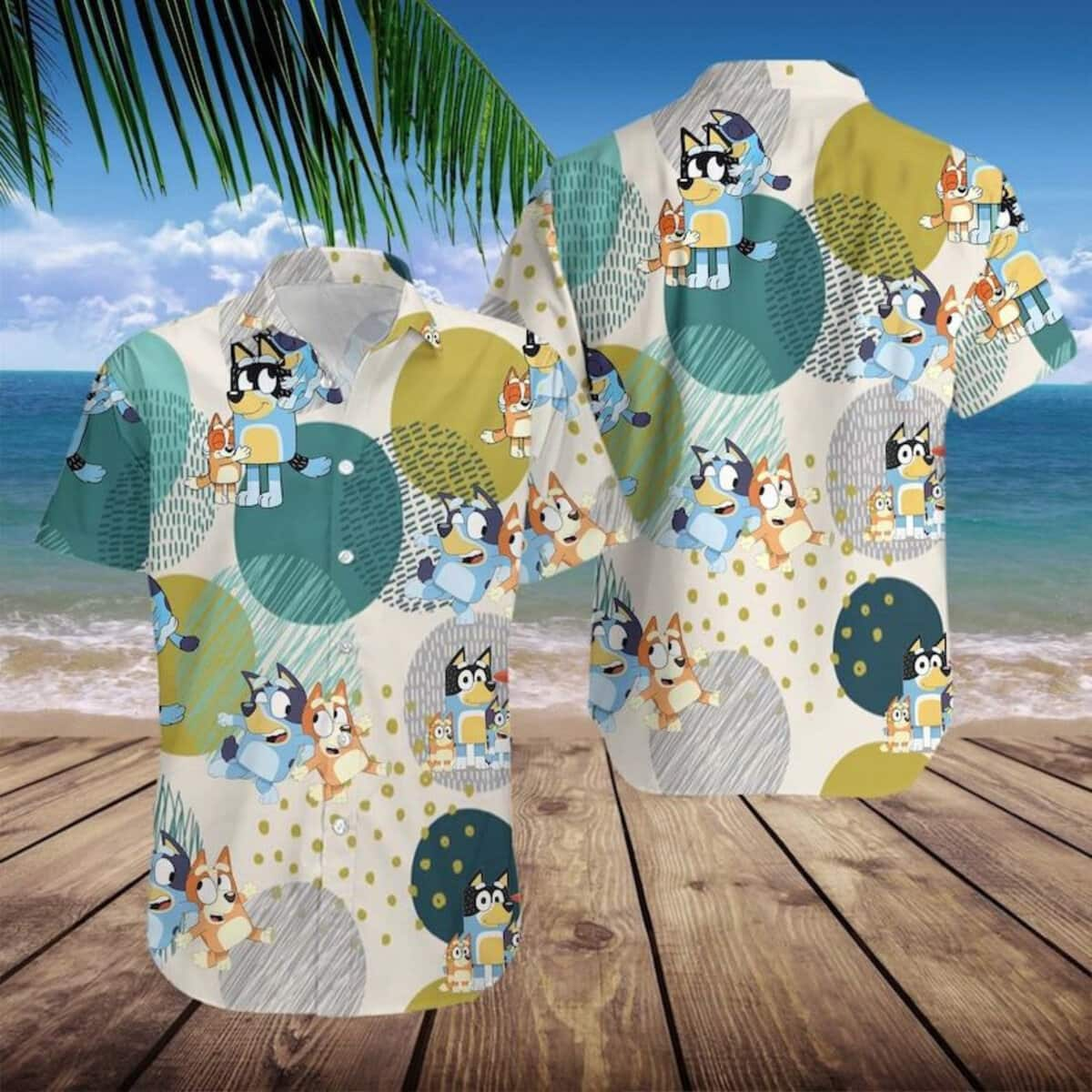 Cool Aloha Bluey Hawaiian Shirt Summer Gift For Friend