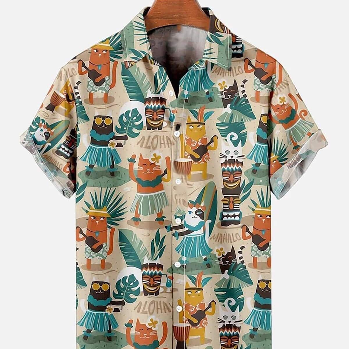 Summer Aloha Bluey Hawaiian Shirt Beach Lovers Gift