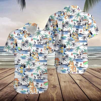 Bluey Hawaiian Shirt Practical Beach Gift For Him Bluey Hawaiian Shirt Practical Beach Gift For Him
