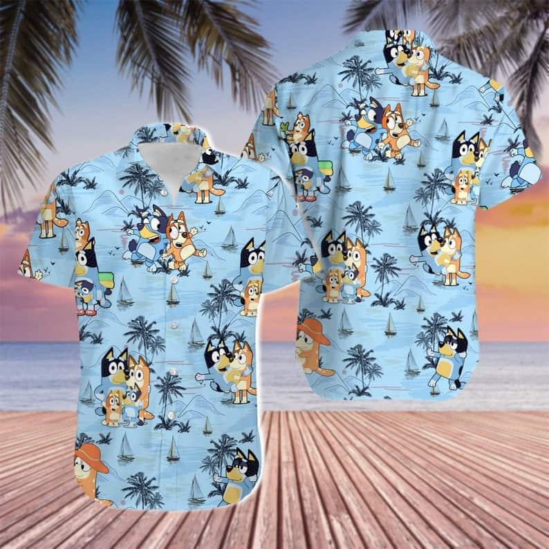 Bluey Hawaiian Shirt Summer Gift For Friends