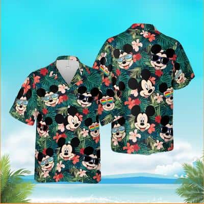 Tropical Aloha Mickey Mouse Hawaiian Shirt Gift For Beach Lovers