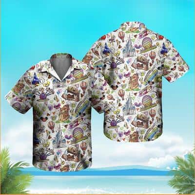 Disney Aloha Mickey Mouse Hawaiian Shirt Beach Lovers Gift