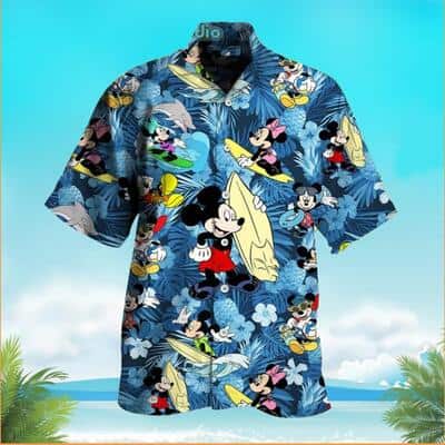 Funny Mickey Mouse Surfing Hawaiian Shirt Summer Holiday Gift Funny Mickey Mouse Surfing Hawaiian Shirt Summer Holiday Gift