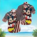 Mickey Mouse Hawaiian Shirt 4th July US Flag Summer Gift For Friend